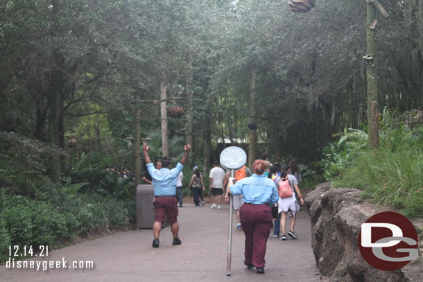 End of the Flight of Passage line.