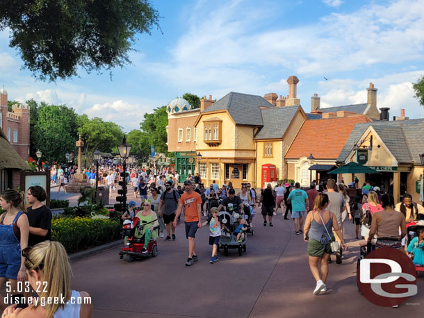 The park felt fairly busy for a Tuesday evening in early May.