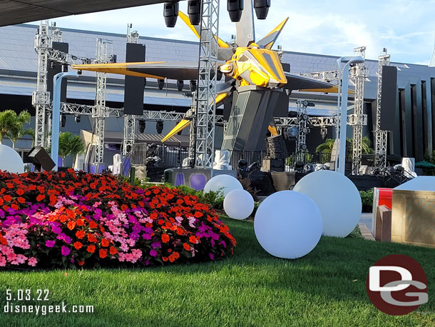 Guardians of the Galaxy was being set up for a media event tomorrow.