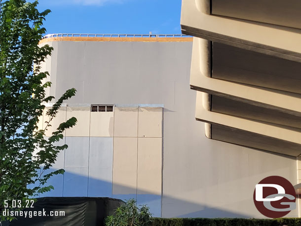 Work continues outside.  This is the final stairwell near guest relations.