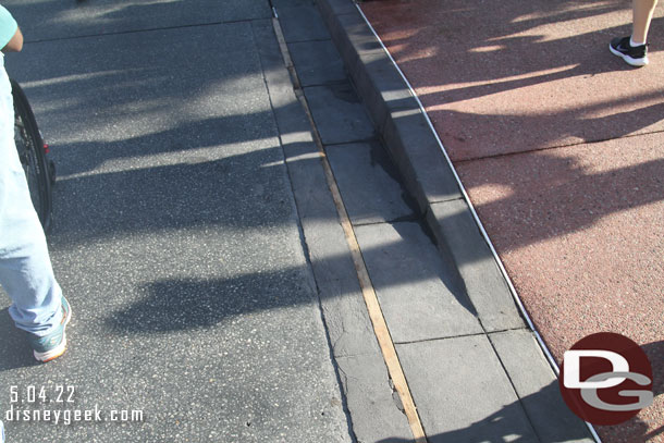 Looks like some pavement work underway on Main Street.