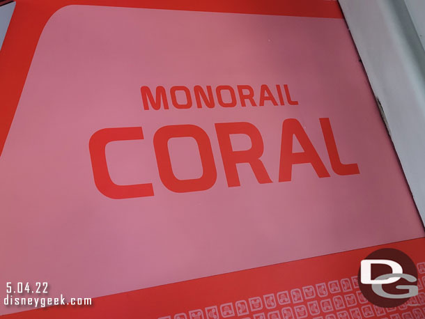 1:46pm - Boarded Monorail Coral