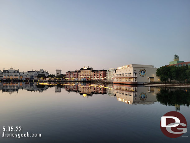 Looking back at Disney's Boardwalk Resort