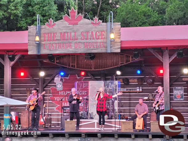 Alberta Bound performing on the Mill Stage
