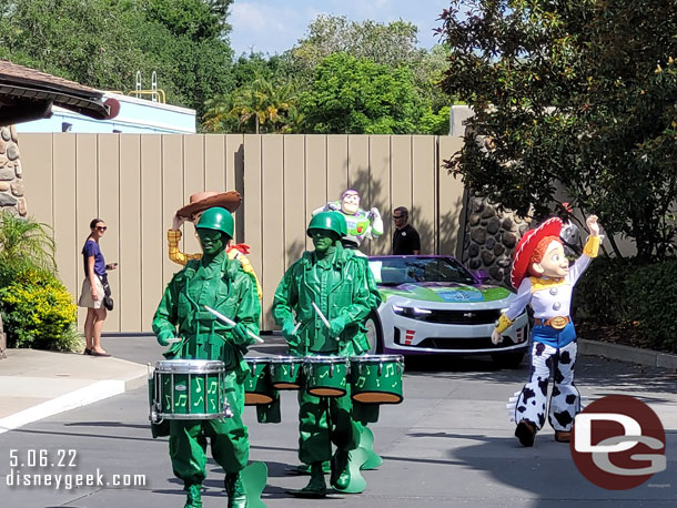 Green Army Patrol leading the Toy Story gang