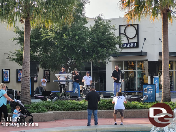 Only live entertainment we encountered during our couple hour visit to Disney Springs.