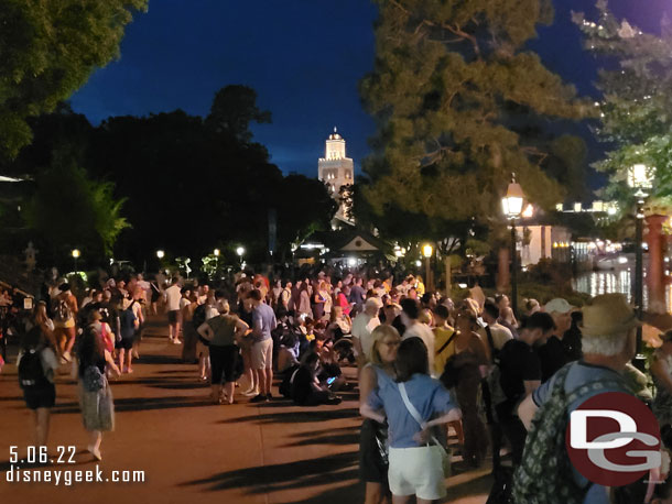 8:48pm - The crowd gathered for Harmonious this evening.