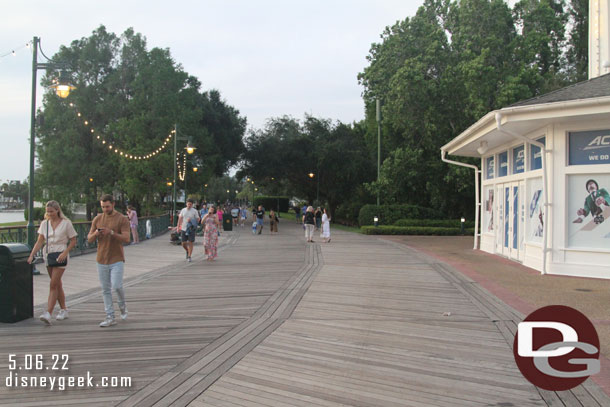 Decided to walk over to EPCOT this evening.