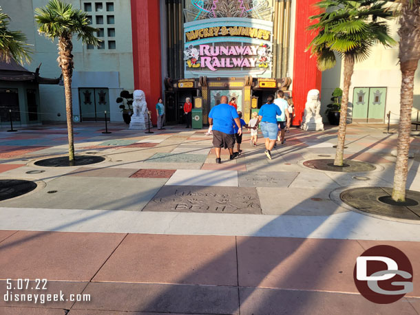 No visible queue for Mickey and Minnie's Runaway Railway so we went there first.