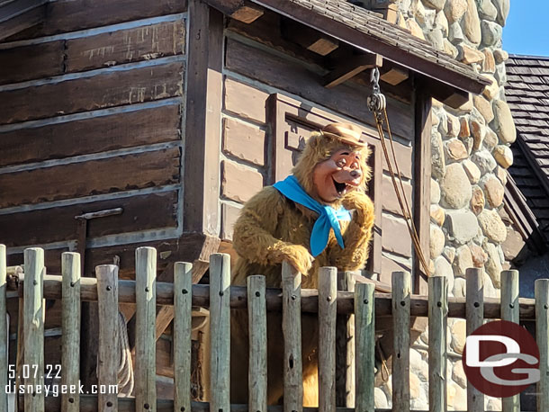 Wendell out in Frontierland