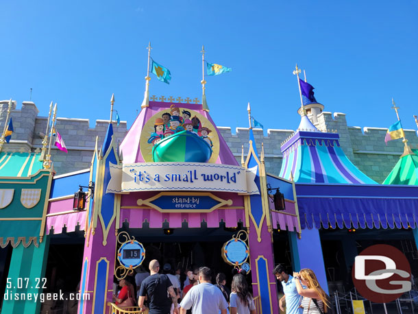 Passing by it's a small world, only a 15 min wait this afternoon.