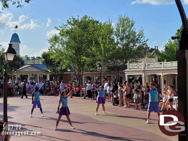 The 6:10 Mickey's Celebration Cavalcade in Liberty Square