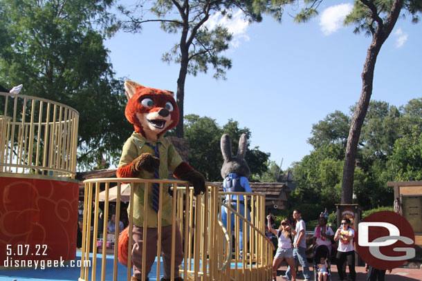 Nick from Zootopia on the float