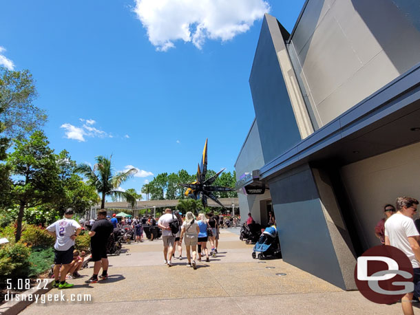 Stepping outside.  The gift shop is up on the right.