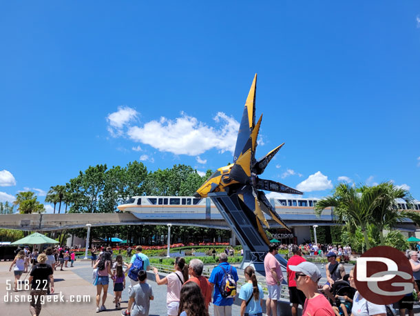 Of course I was not in a good spot when the Monorail came by.