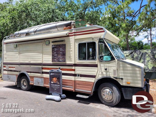 A food truck at Fort Wilderness.  It was not open for lunch.