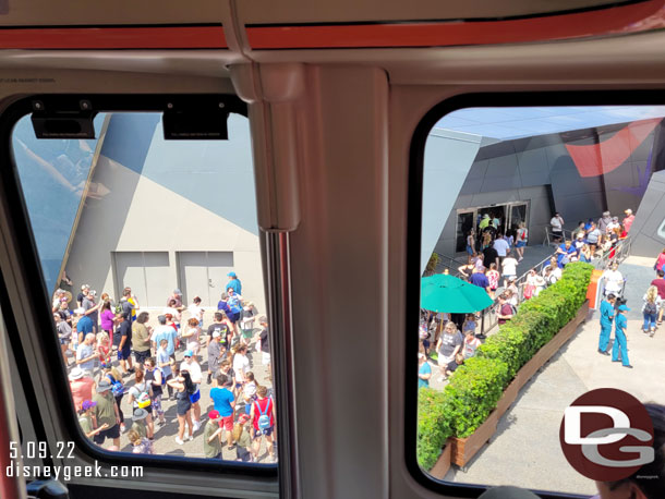 The overflow queue was full for a preview at Guardians of the Galaxy: Cosmic Rewind