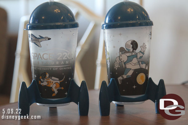 My brother's family ate at Space 220 yesterday, here are the cups the nephews bought.