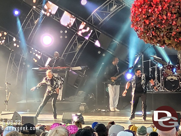 The Commodores performing this evening as part of Garden Rocks.