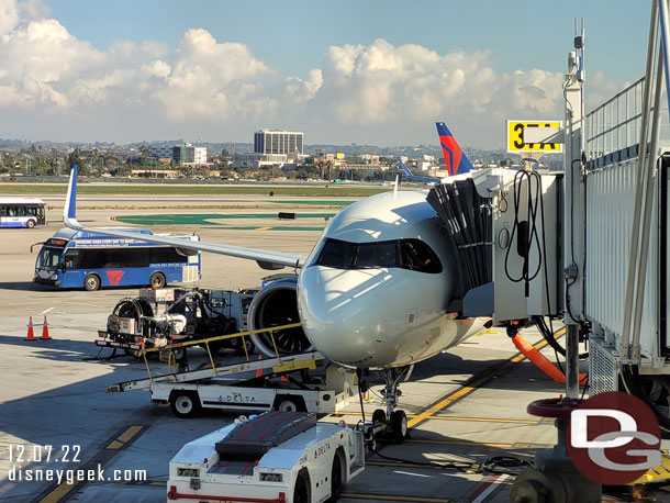 Our new plane waiting to be boarded.