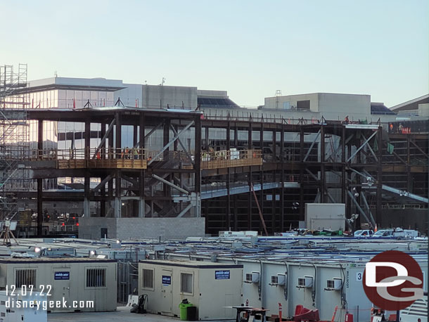 Construction on a new walkway connecting Terminal 3 to the International Terminal.