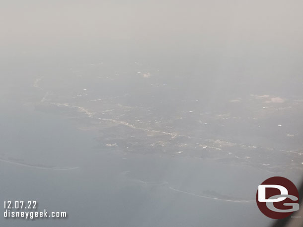 5:54pm - Approaching the Florida gulf coast