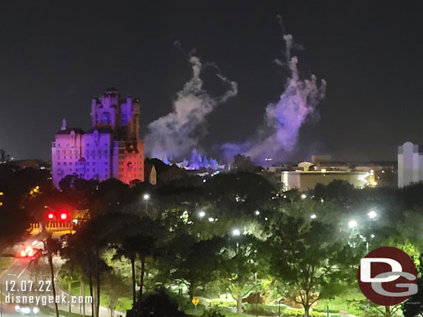 A quick look outside, just missed the fireworks from Fantasmic