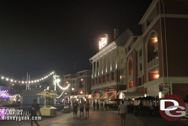 Walking through Disney's Boardwalk