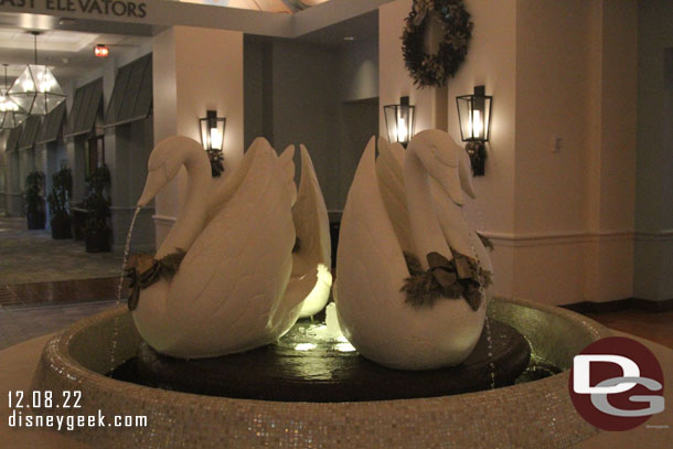 Swans on the first floor