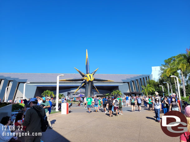 Walked around the Guardians of the Galaxy: Cosmic Rewind area.