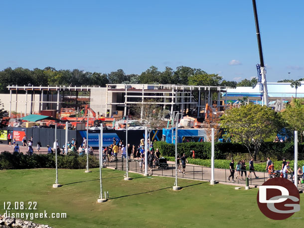 A look at the World Celebration work from the Monorail