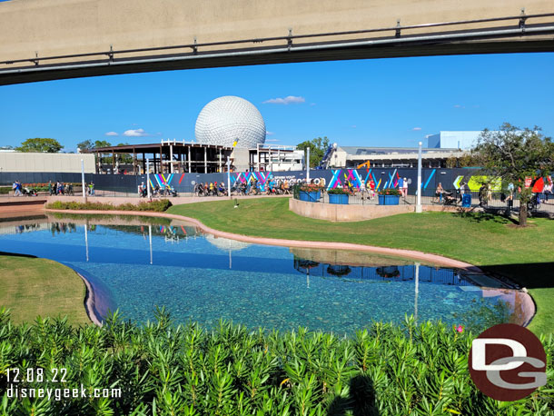 A look at the World Celebration work from ground level.