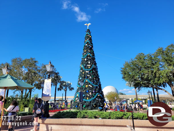 The Epcot Christmas Tree