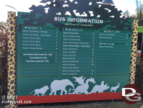 Current bus locations