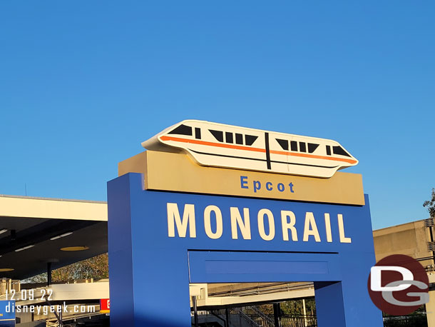 Luckily the Epcot Monorail was not.