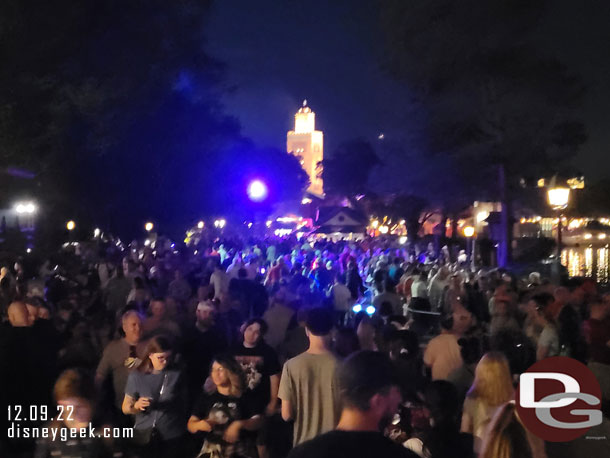 7:53pm - World Showcase felt busy.