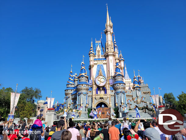 Mickey's Magical Friendship Faire on the castle stage