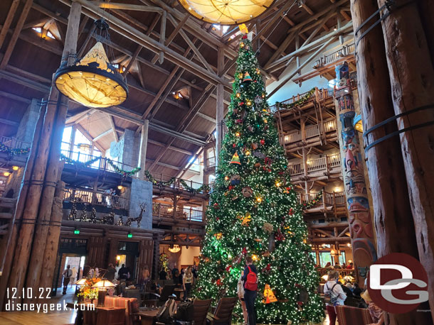 Disney's Wilderness Lodge Lobby Christmas Tree