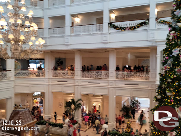 A line at the Enchanted Rose Lounge