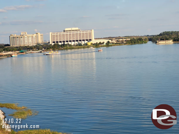 Seven Seas Lagoon as I return to the Magic Kingdom.