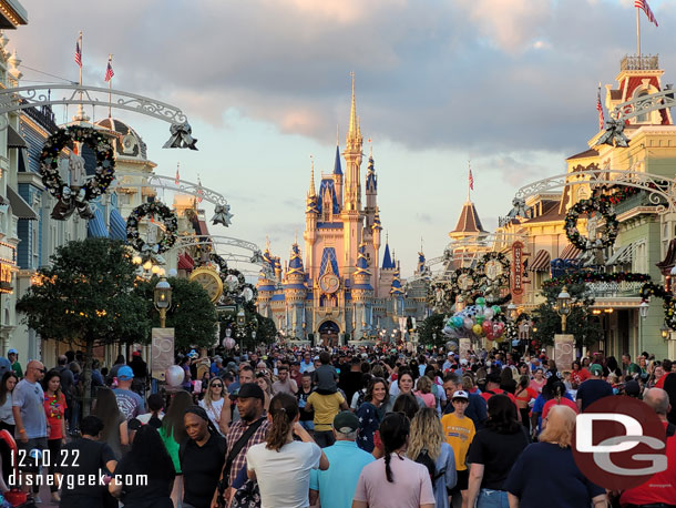 Making my way back up Main Street USA