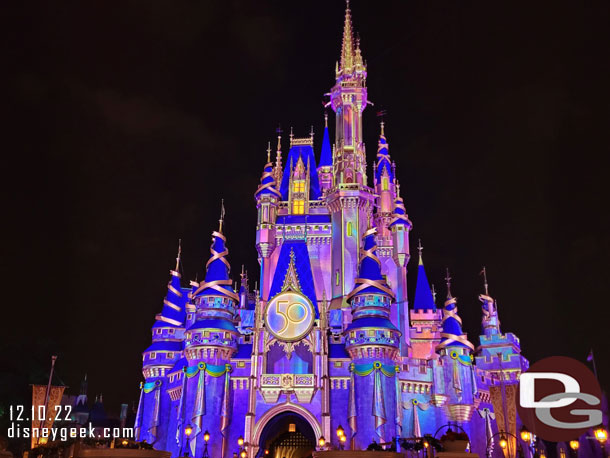Cinderella Castle Beacon of Magic lighting