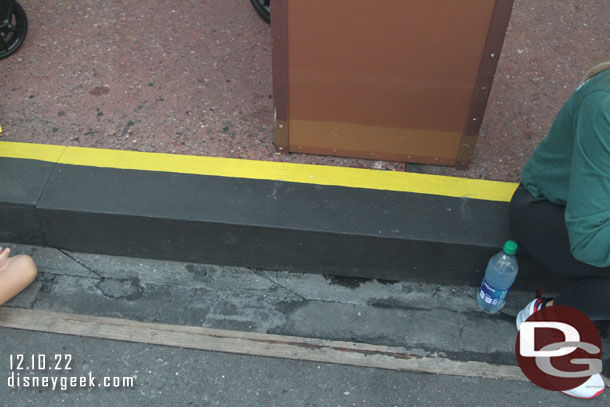 Some curb work going on.  Temporary curb/covers along a stretch of Main Street.