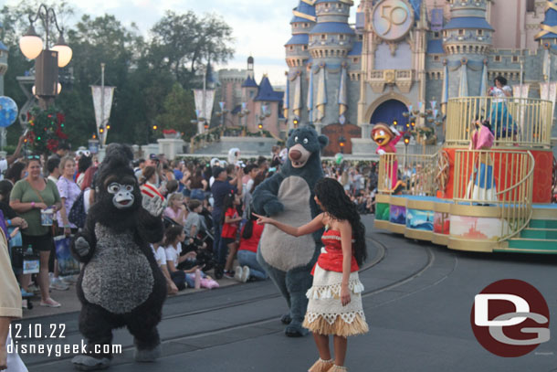 Moana with Baloo and Terk