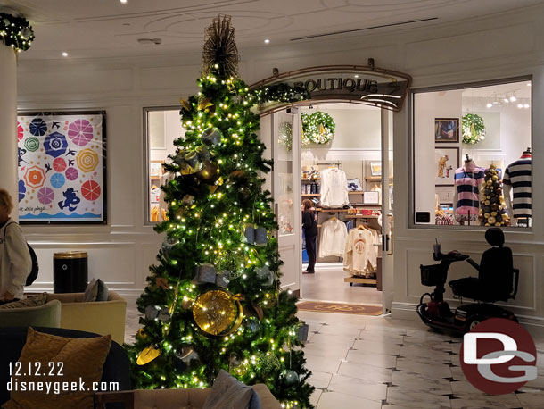 The lobby does not have a large signature tree, this is the tree.