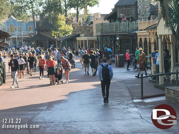 Frontierland at 9:30am