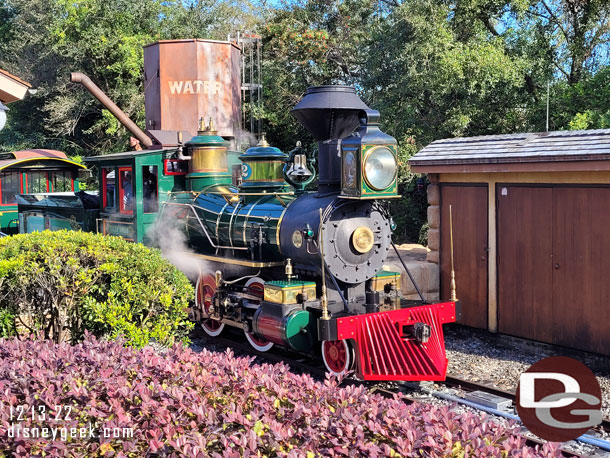 The Walt Disney World Railroad was testing this morning.