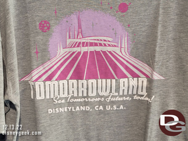 Found it odd to have Disneyland merch though