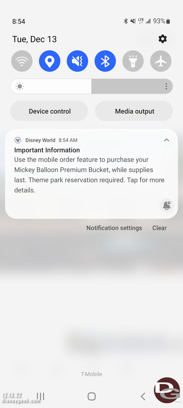 First time I received a push notification for merchandise...  