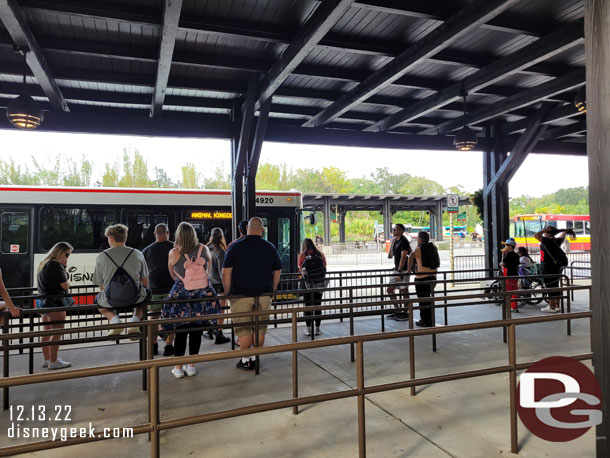 2:59pm - Arrived at the Animal Kingdom bus stop